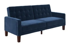 Porter 2-sits Bäddsoffa Sammet/Blå