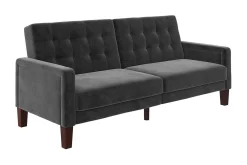 Porter 2-sits Bäddsoffa Sammet/Grå