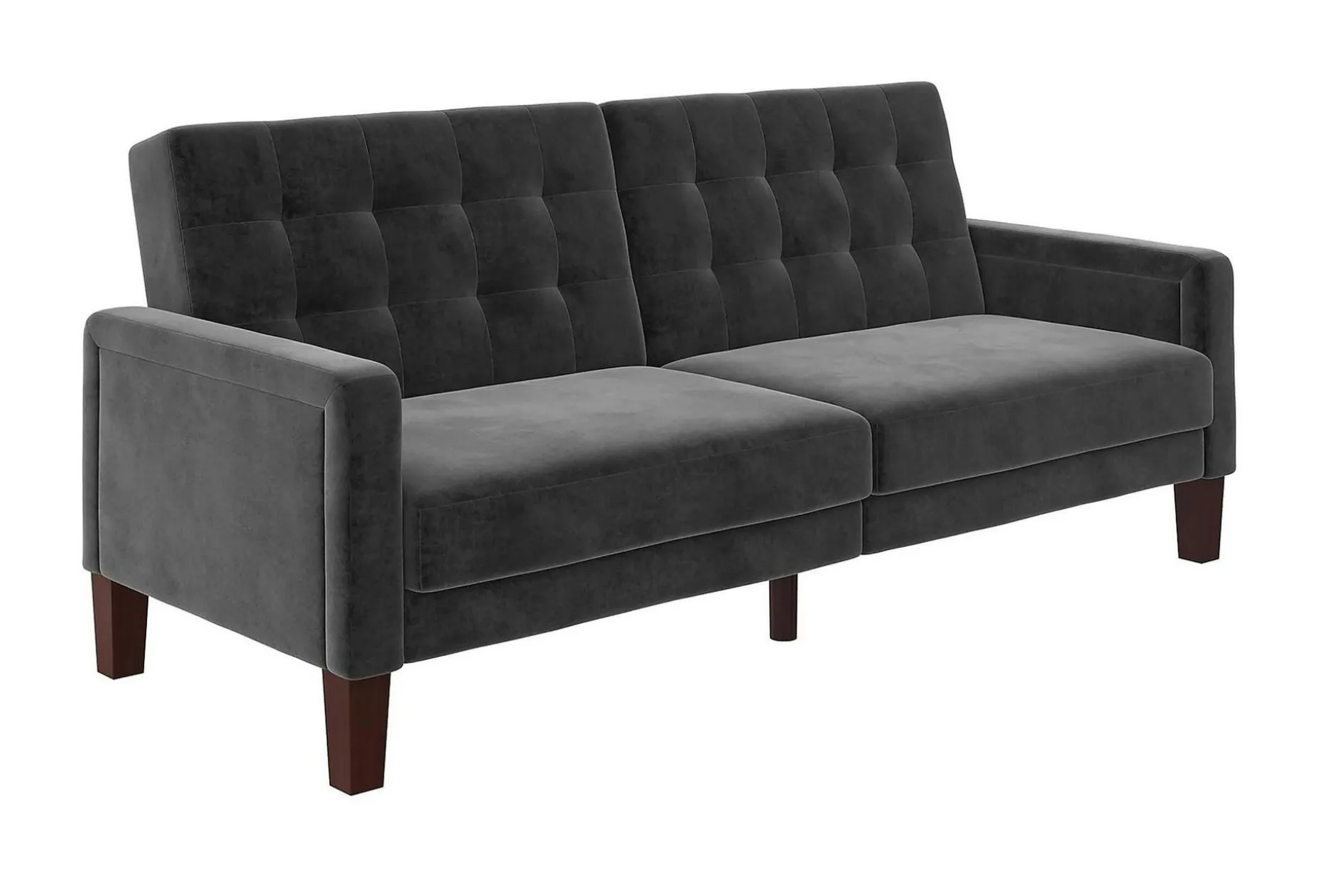 Porter 2-sits Bäddsoffa Sammet/Grå