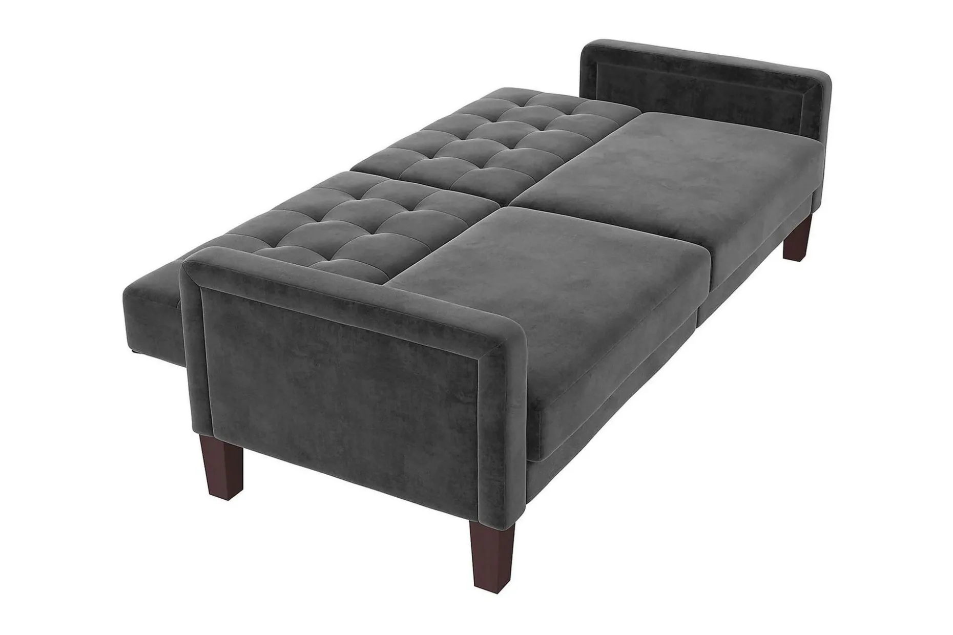 Porter 2-sits Bäddsoffa Sammet/Grå