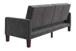 Porter 2-sits Bäddsoffa Sammet/Grå