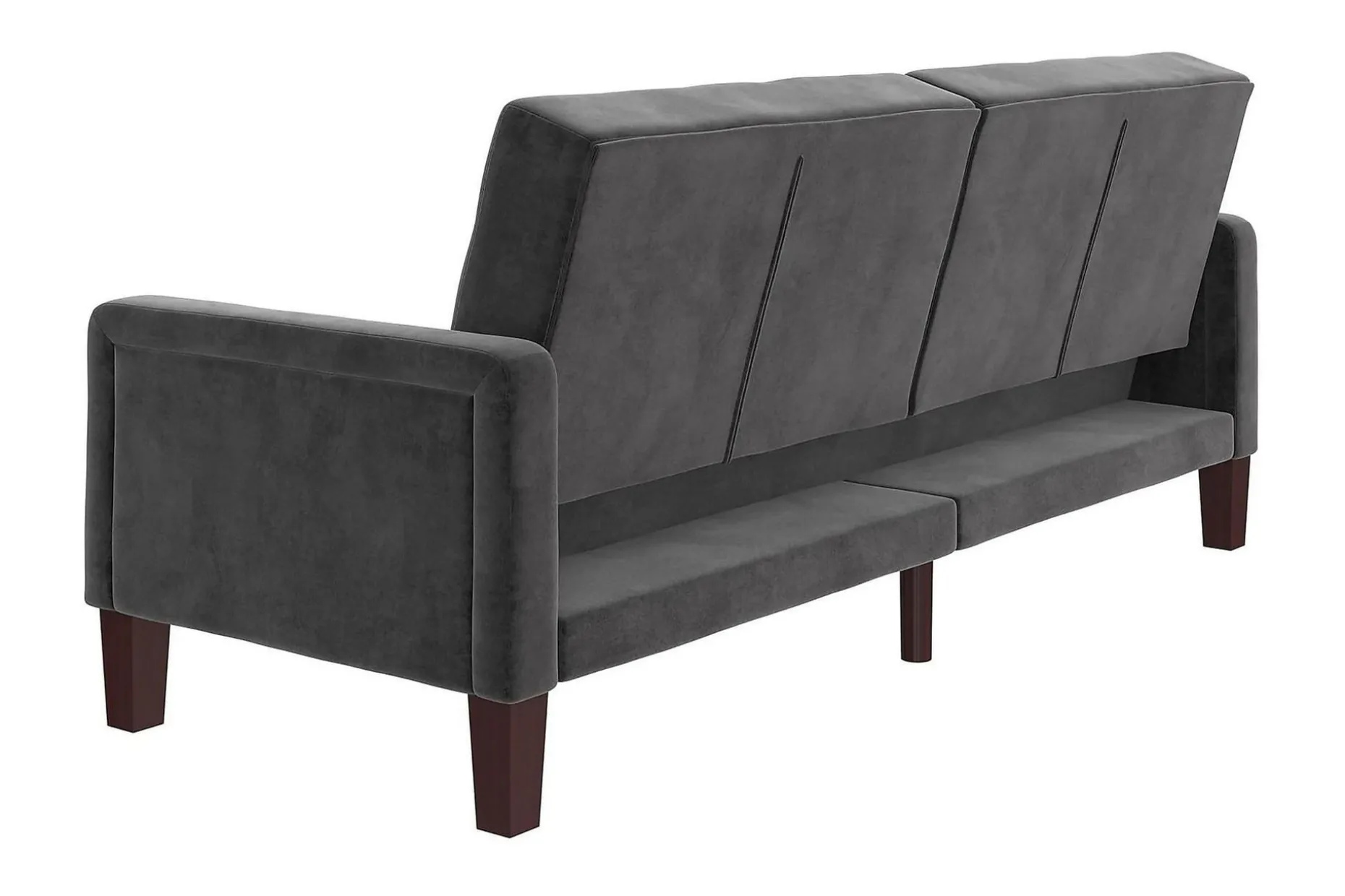 Porter 2-sits Bäddsoffa Sammet/Grå