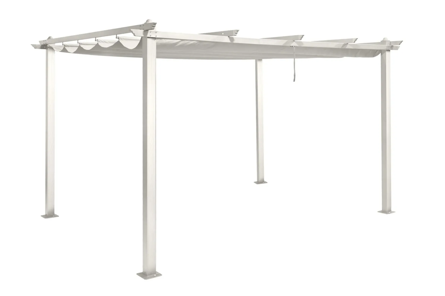 Porto Stor Pergola 4x3 m i aluminium med tak