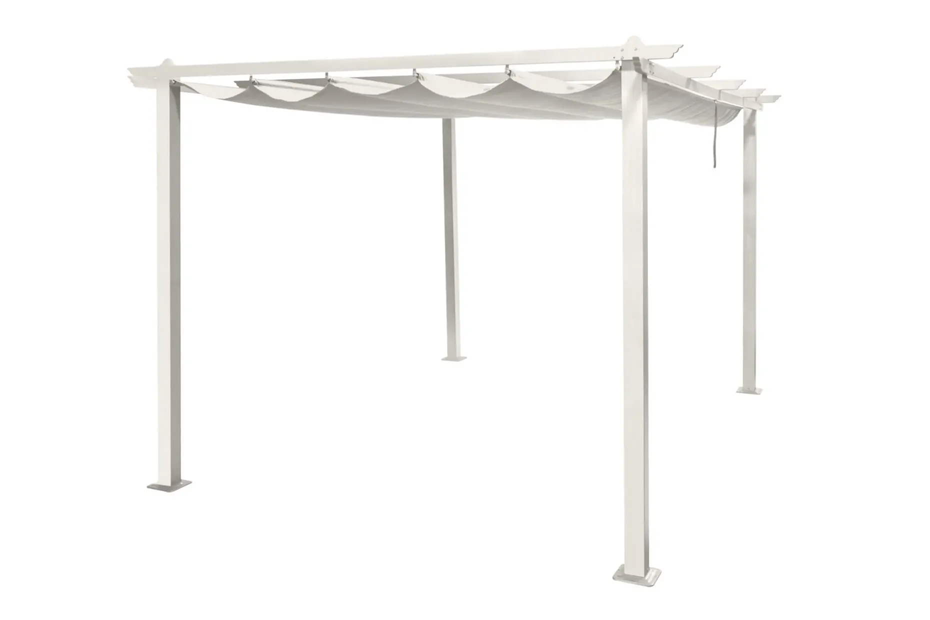 Porto Stor Pergola 4x3 m i aluminium med tak