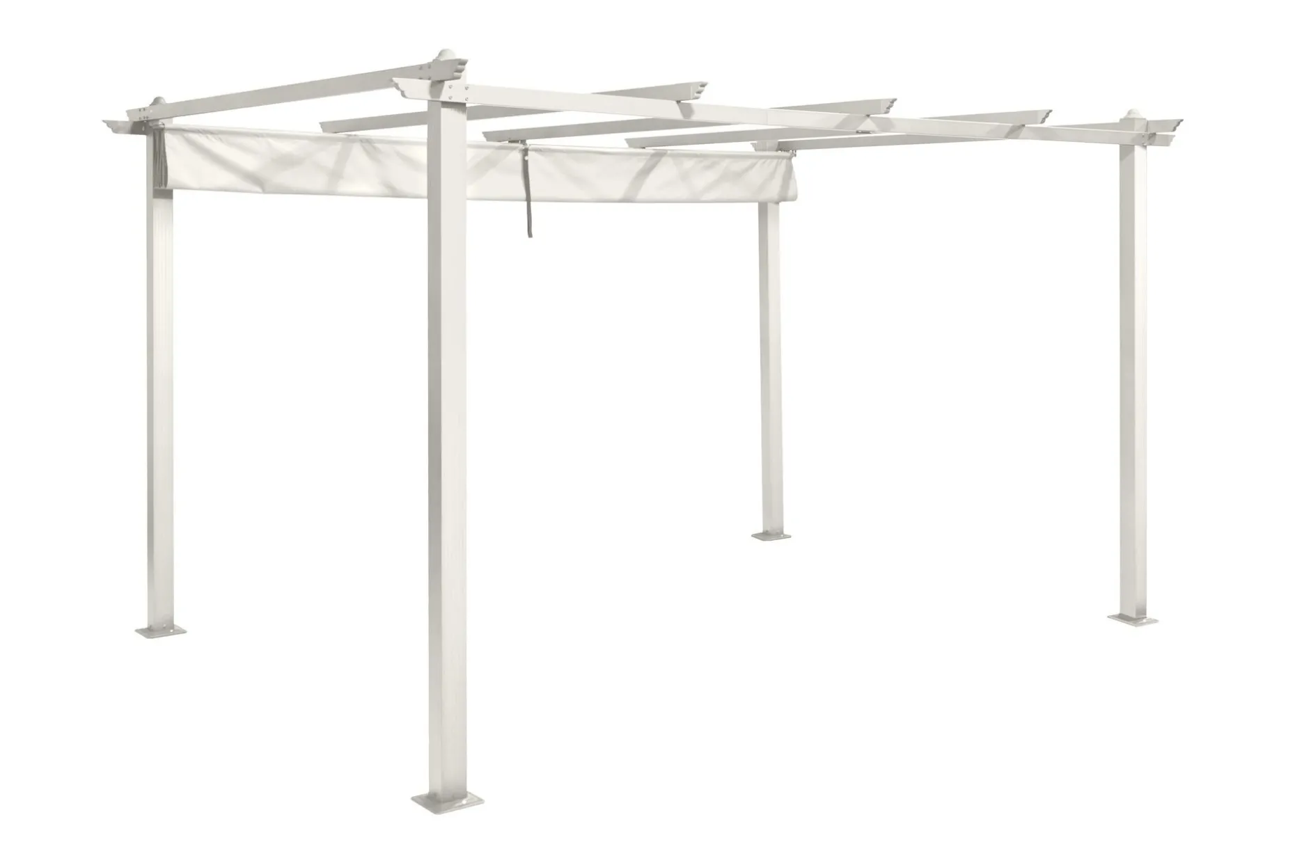 Porto Stor Pergola 4x3 m i aluminium med tak