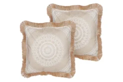 Prydnadskuddar Agrimony set om 2 Beige/vit