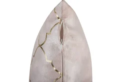 Prydnadskuddar Alyssum set om 2 Rosa/guld, Polyester