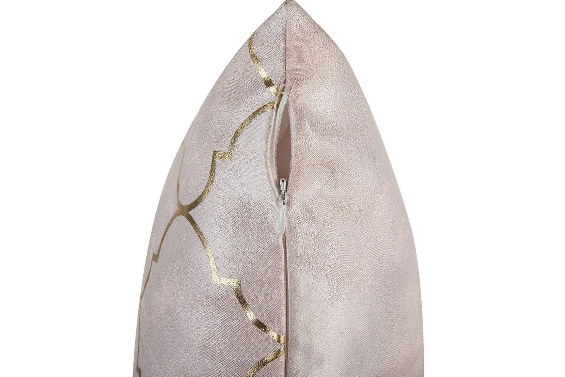 Prydnadskuddar Alyssum set om 2 Rosa/guld, Polyester