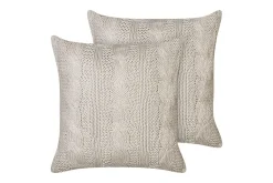Prydnadskuddar Constylis set om 2 Beige