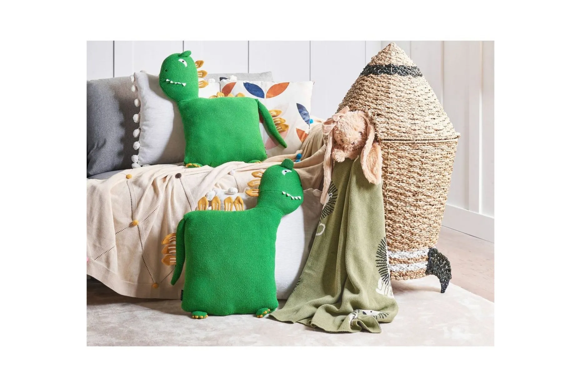 Prydnadskuddar Dinos set om 2
