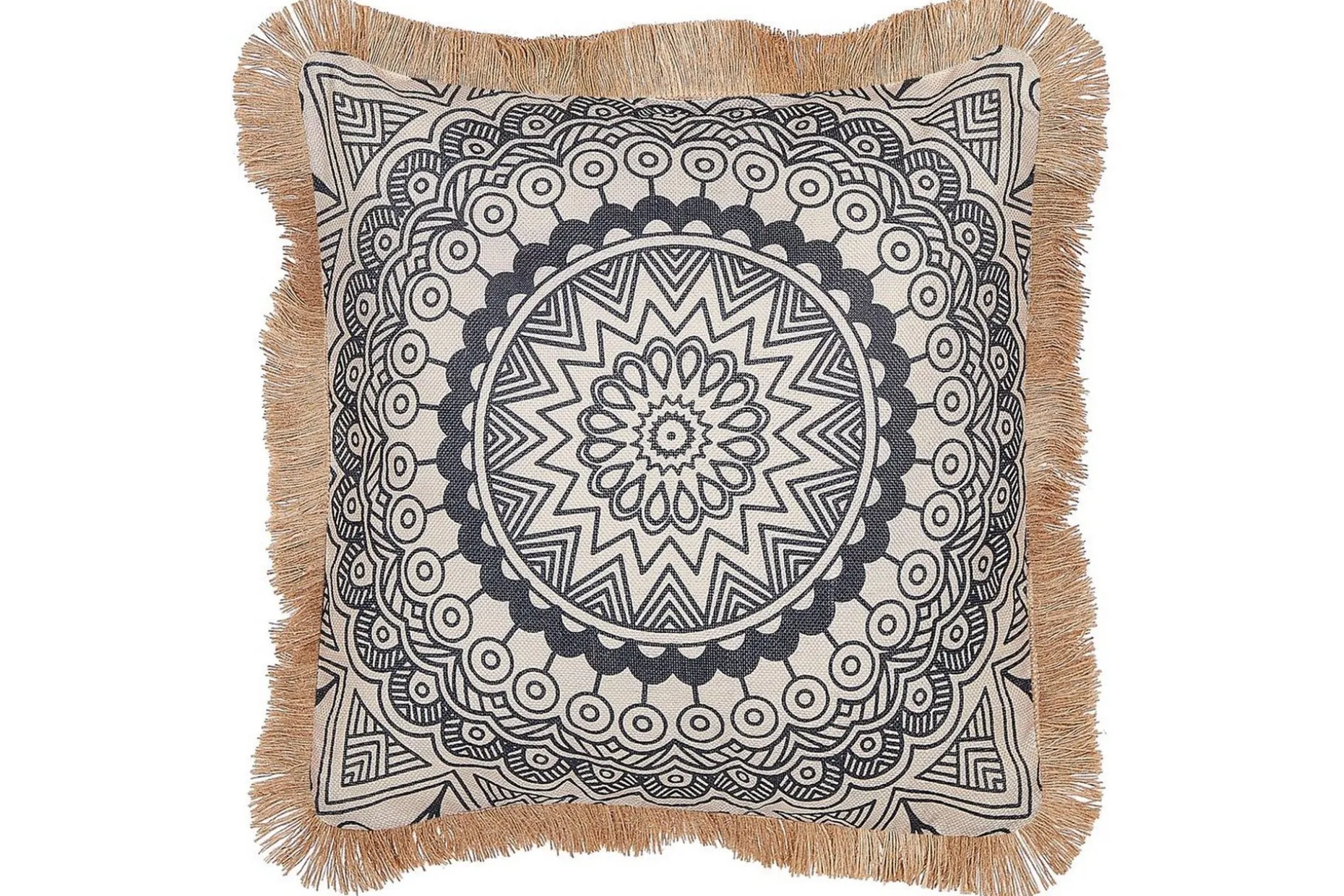 Prydnadskuddar Geranium set om 2 Beige/svart