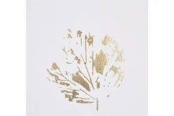 Prydnadskuddar Goldenrod set om 2 Vitt/guld