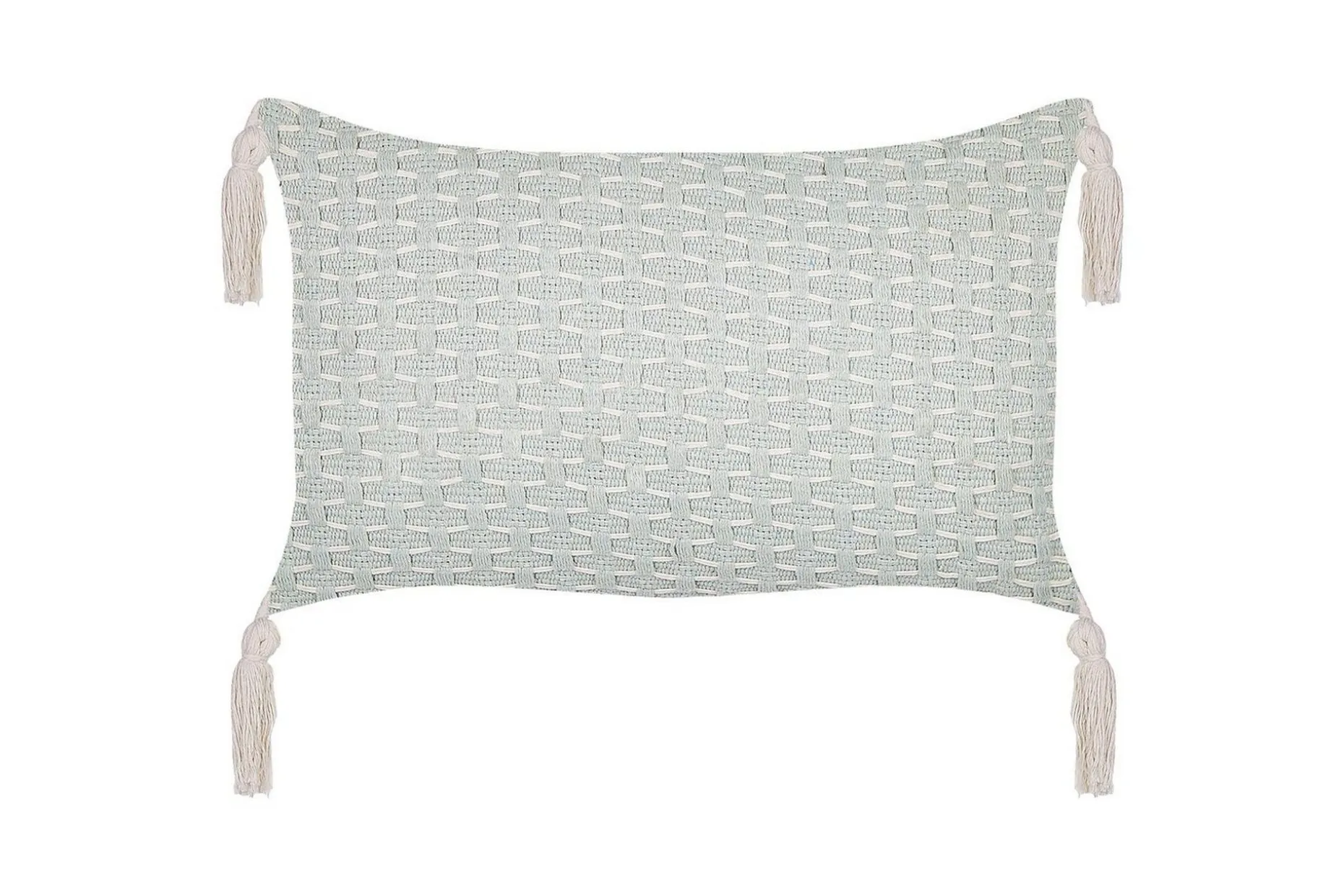 Prydnadskuddar Hakone set om 2 Grön/beige, Rektangulär