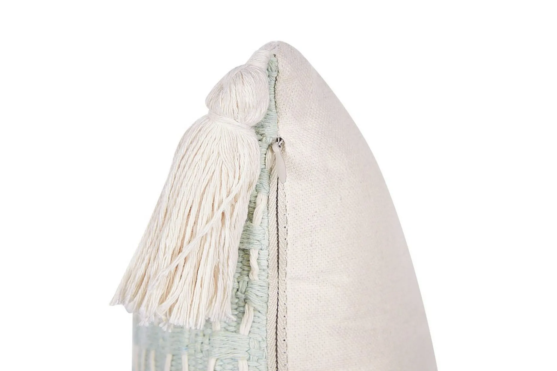 Prydnadskuddar Hakone set om 2 Grön/beige, Fyrkantig
