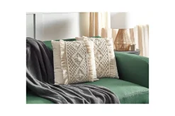 Prydnadskuddar Kalam set om 2 Beige