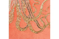 Prydnadskuddar Laminaria set om 2 Rött/guld