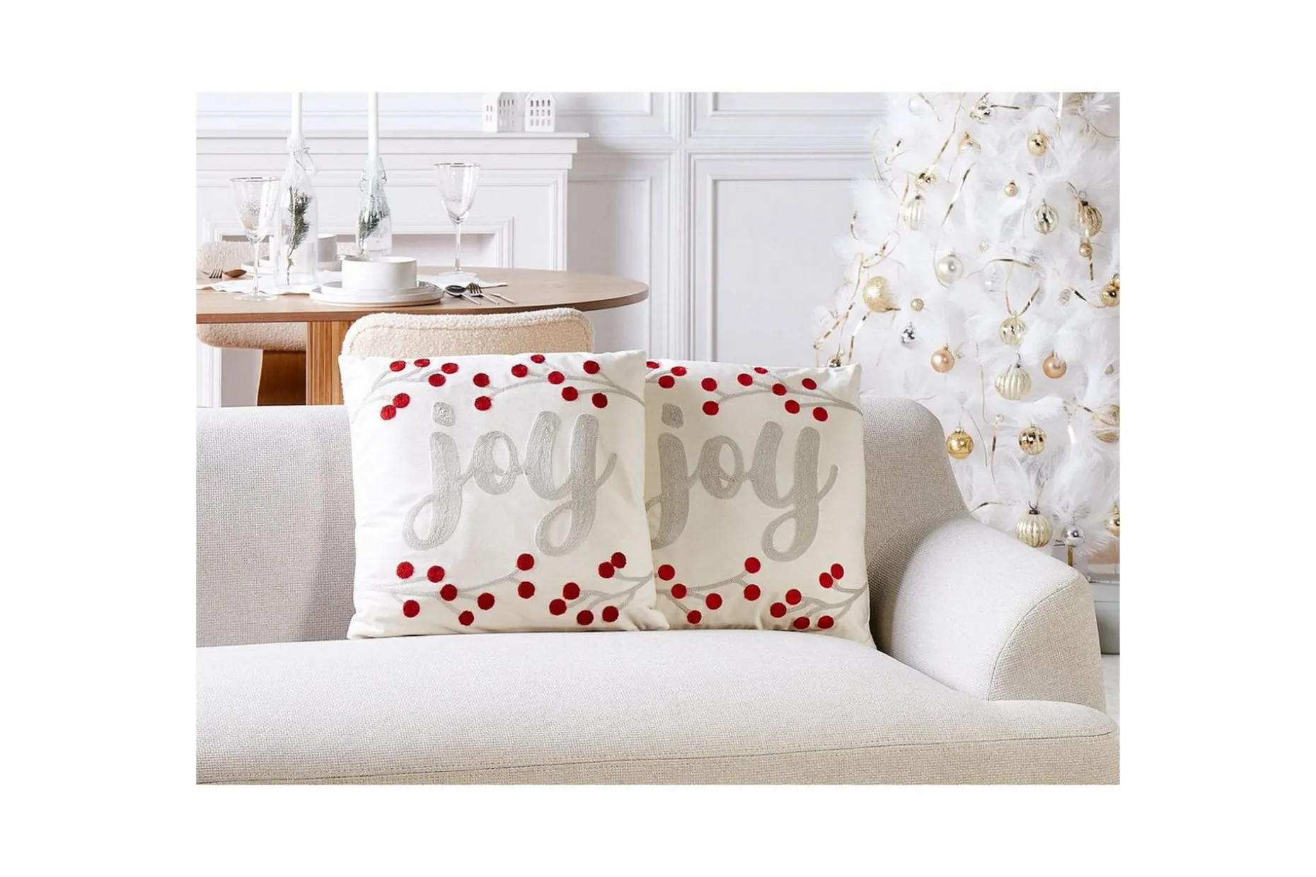 Prydnadskuddar Praline set om 2