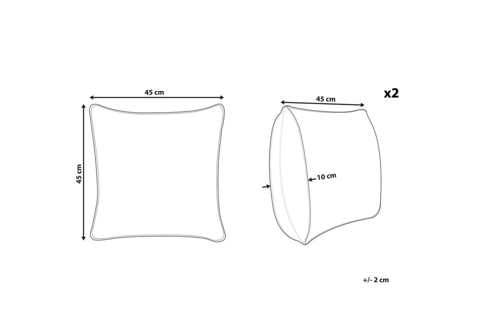 Prydnadskuddar Ribes set om 2