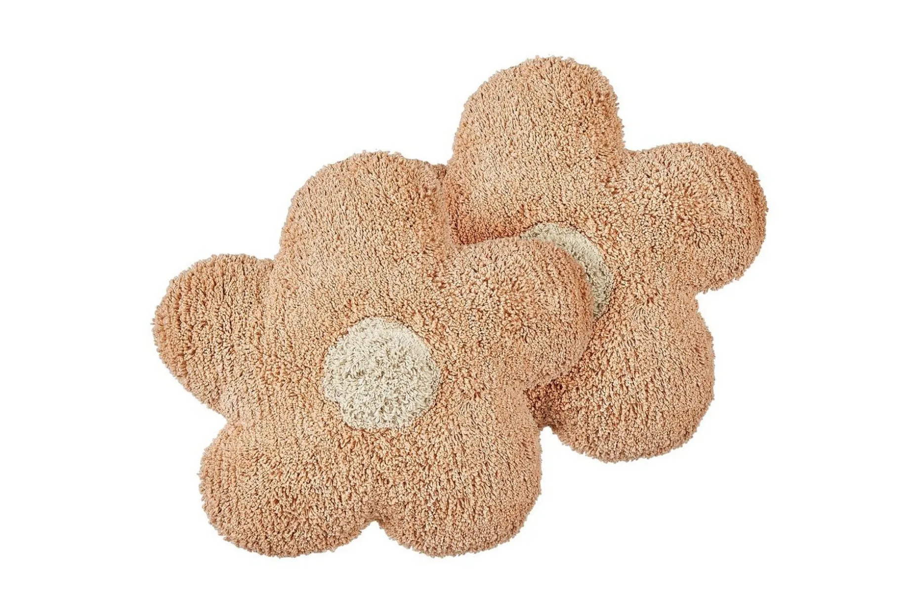Prydnadskuddar Sorrel set om 2 Rosa/Beige/Vit