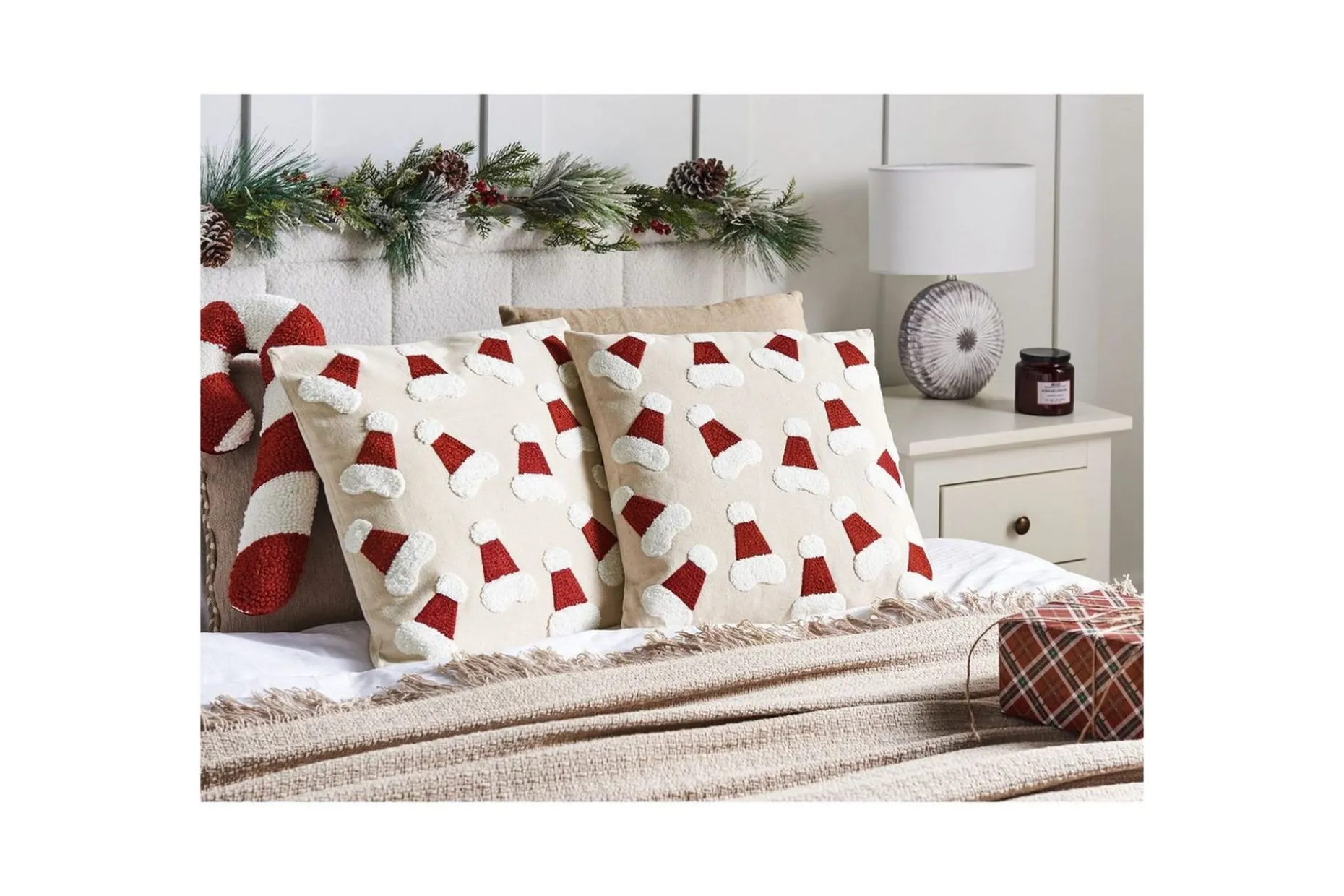 Prydnadskuddar Sugarplum set om 2