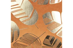 Prydnadskuddar Sunflower set om 2 Orange/guld