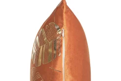 Prydnadskuddar Sunflower set om 2 Orange/guld