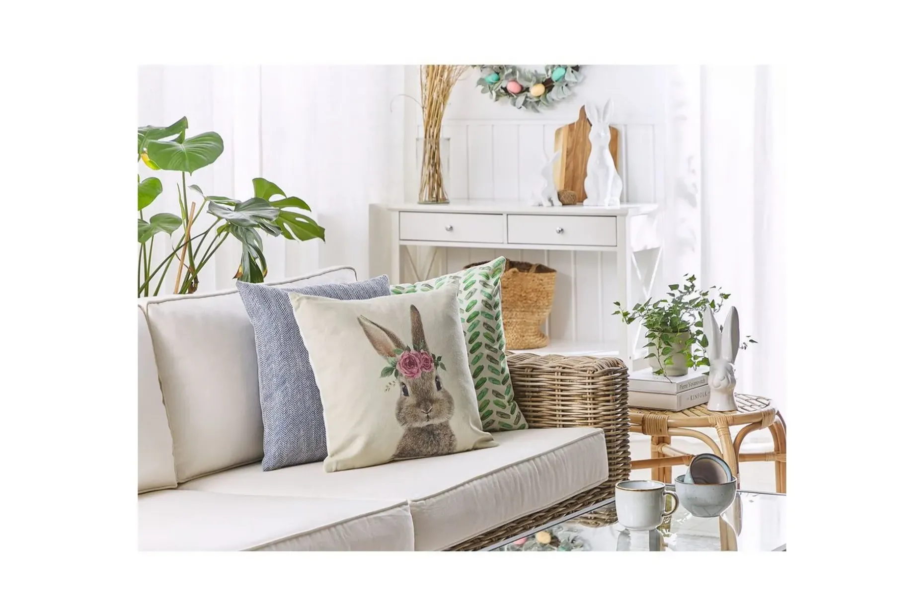 Prydnadskuddar Tulipa set om 2