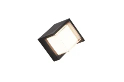 Puno LED Vägglampa fyrkant mattsvart
