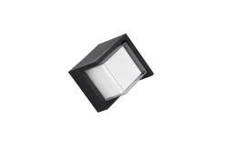 Puno LED Vägglampa fyrkant mattsvart