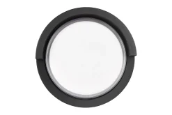 Puno LED vägglampa rund mattsvart
