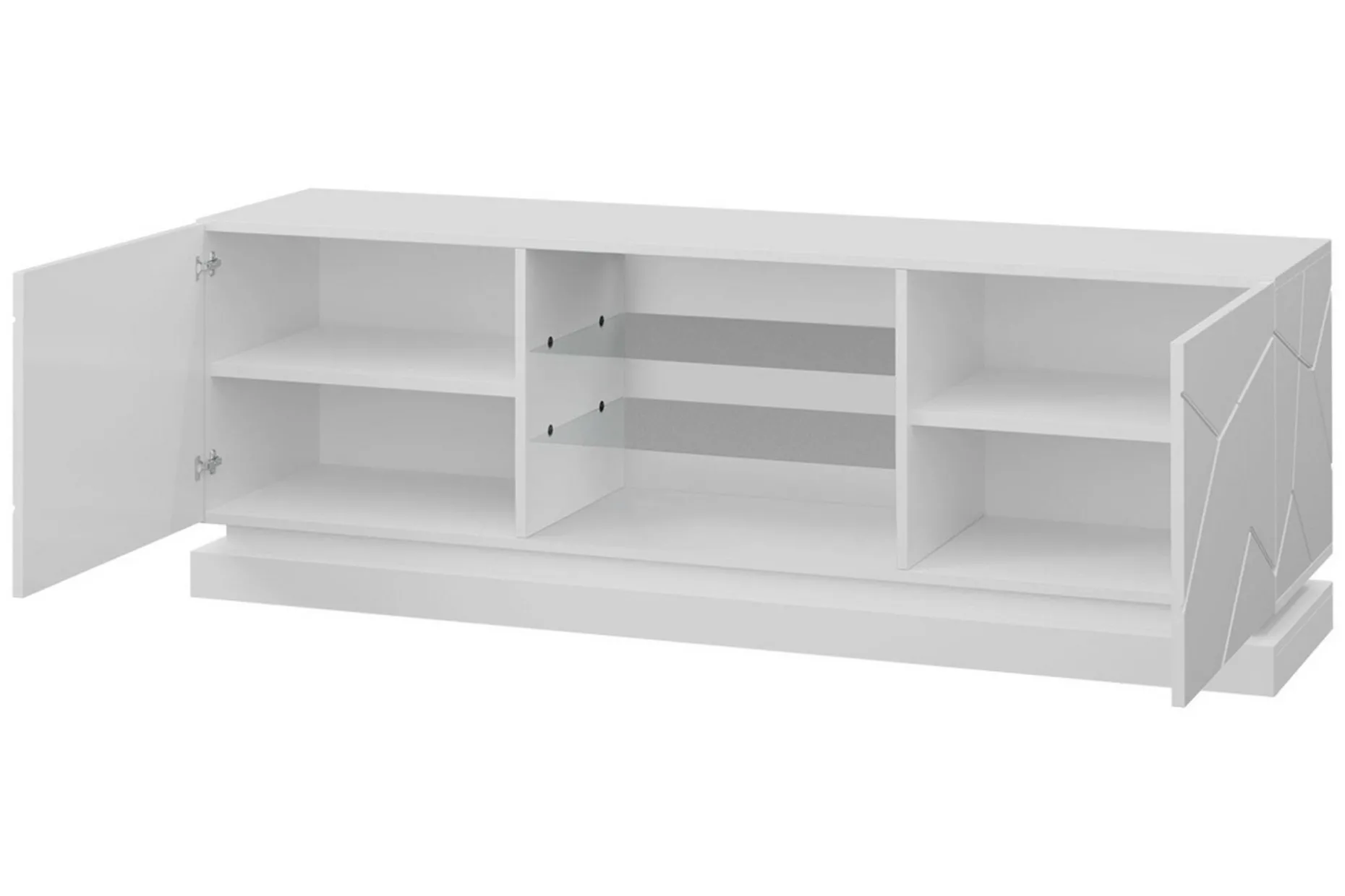 Qiu TV-bänk 40x160 cm LED-belysning