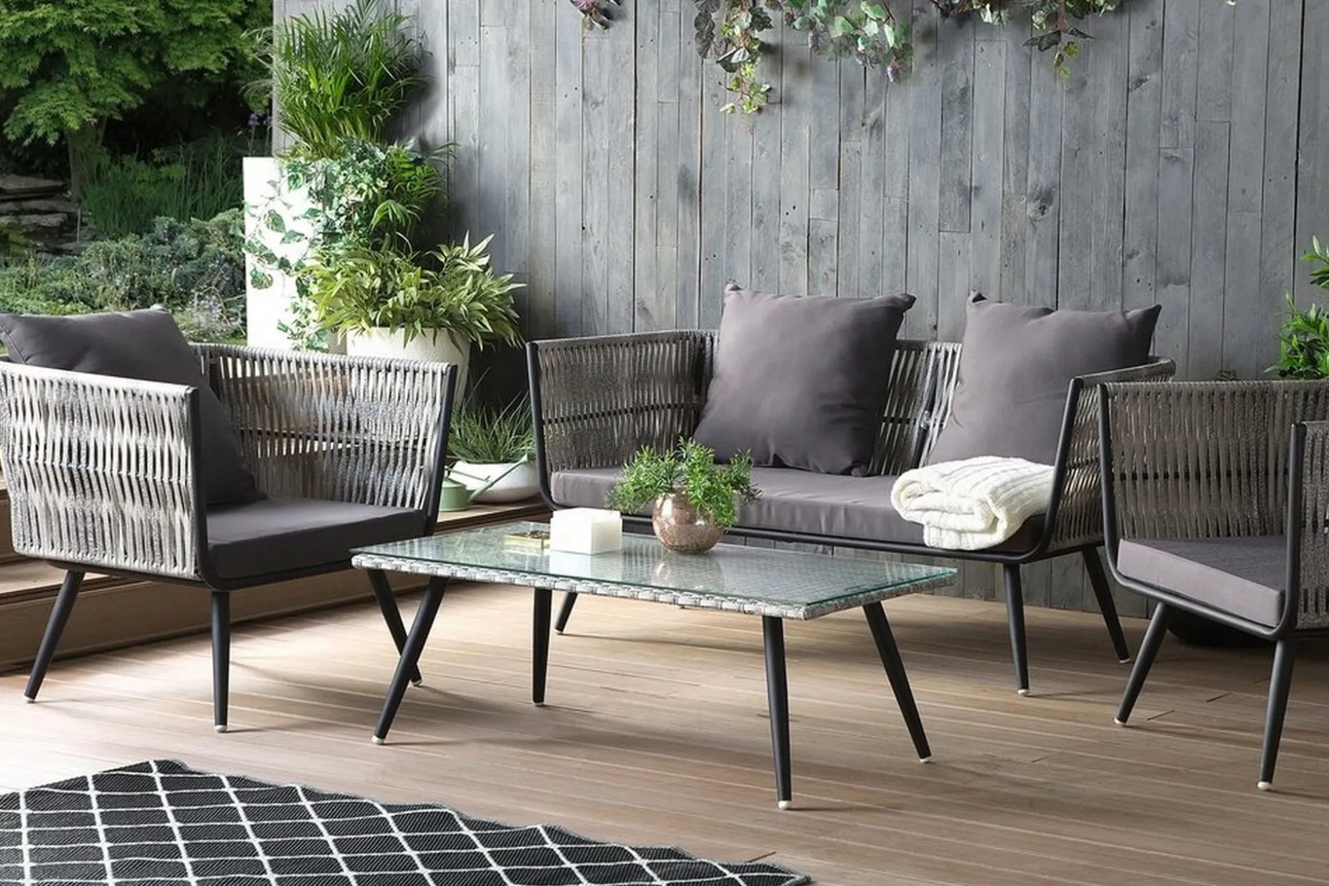 Ragusa Loungegrupp Utomhus 156 cm