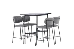 Rax Matgrupp 120 cm Rektangulär med 4 Bell stolar