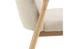 Reciclar Matstol i Bouclé med armstöd i ek trä