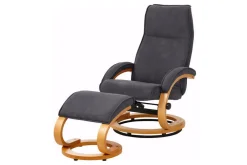 Reclinerfåtölj Loft24 Pasha Reclinerfåtölj Microfiber Grå