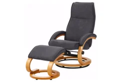 Reclinerfåtölj Loft24 Pasha Reclinerfåtölj Microfiber Grå