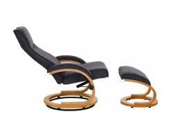 Reclinerfåtölj Loft24 Pasha Reclinerfåtölj Microfiber Grå