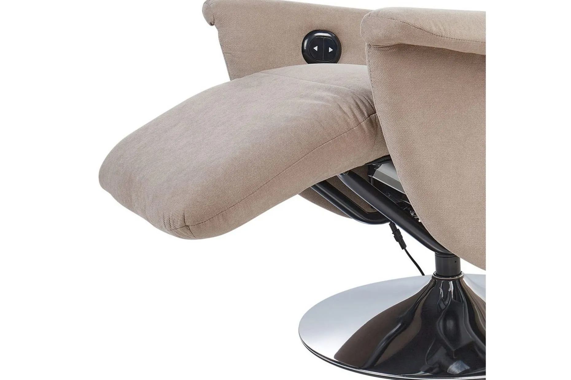Reclinerfåtölj Prime Taupe/Silver