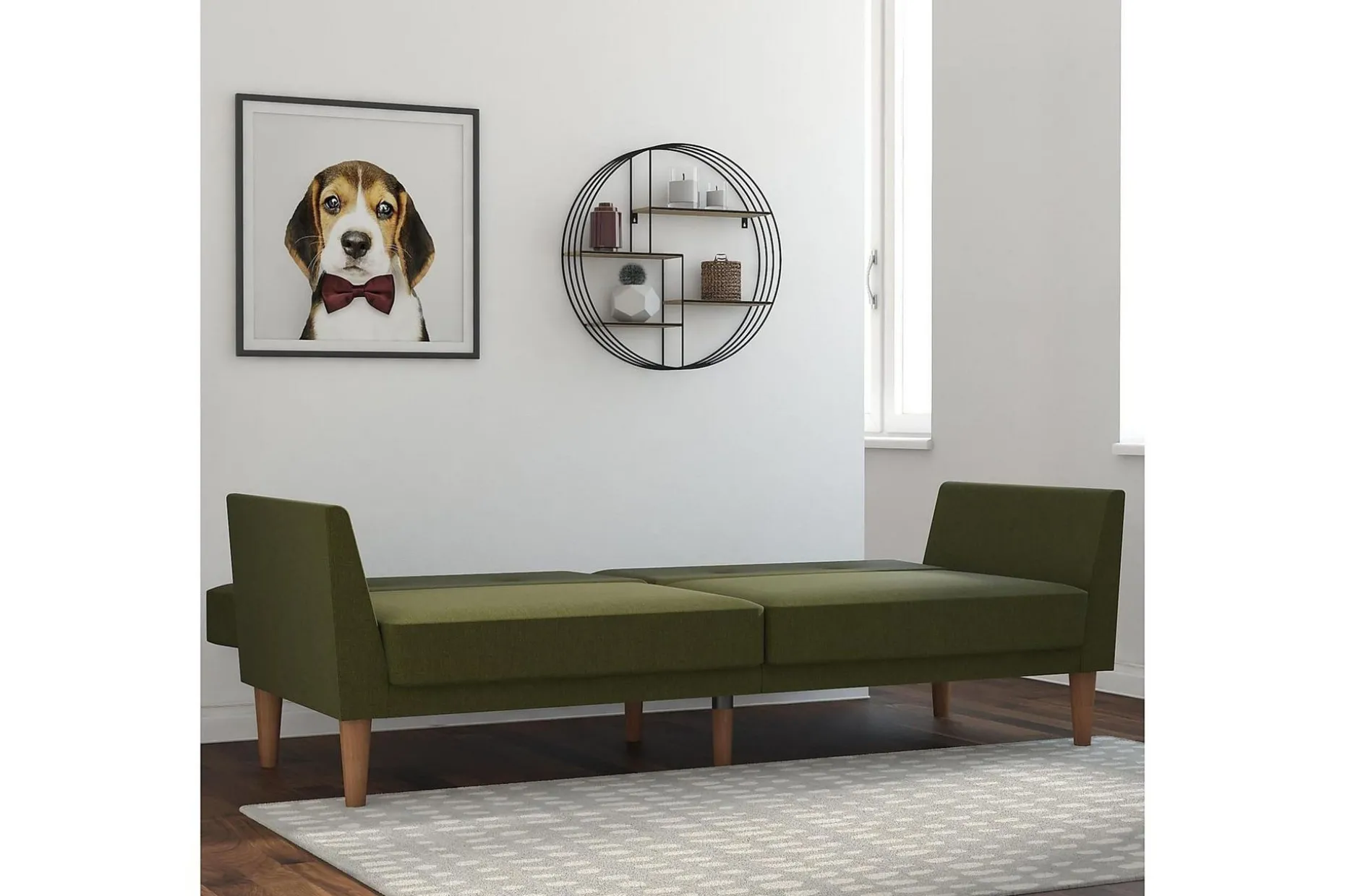 Regal 2-sits Bäddsoffa Grön