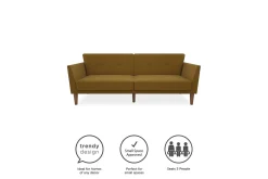 Regal 2-sits Bäddsoffa Gul