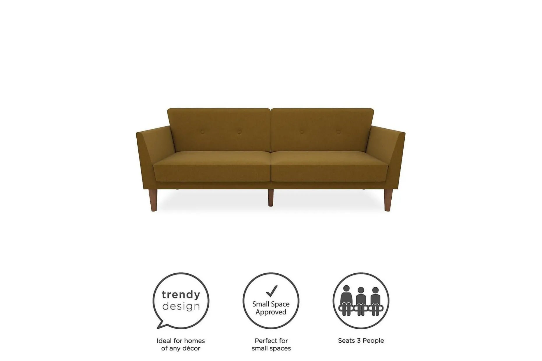 Regal 2-sits Bäddsoffa Gul