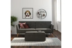Regal 2-sits Bäddsoffa Mörkgrå