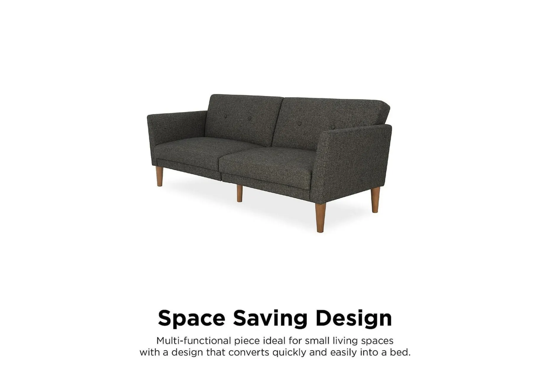 Regal 2-sits Bäddsoffa Mörkgrå