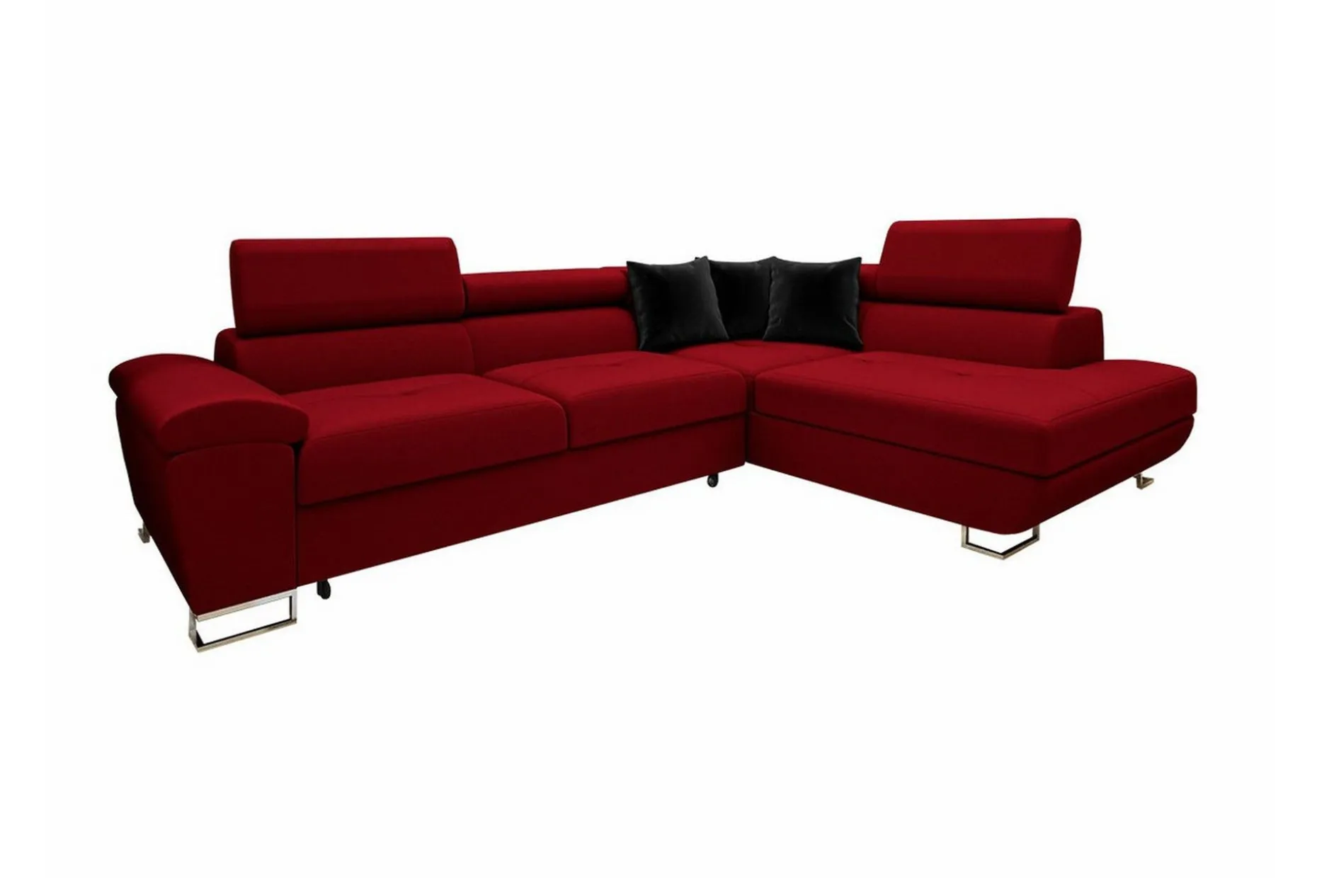Reginia 4-sits Hörnbäddsoffa Red