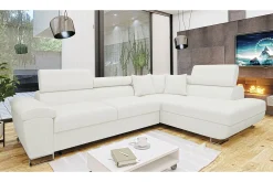 Reginia 3-sits Hörnbäddsoffa White