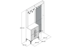 Retzow Hallmöbelset 120 cm