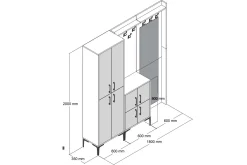 Retzow Hallmöbelset 35x180 cm