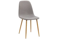 Richeto Matbord 240 cm ek + 8 st Nibe stol grå med ek ben