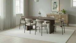Richeto Matbord 240 cm med 6 Lucy Matstolar