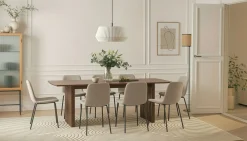 Richeto Matbord 240 cm med 8 Katy Matstolar